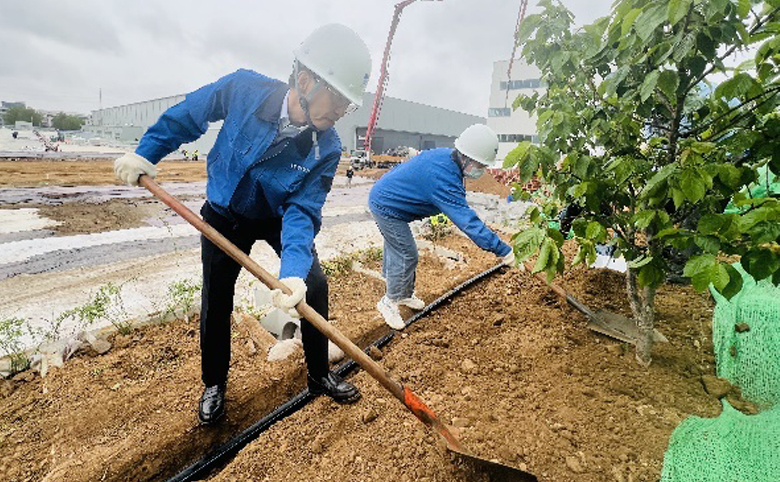 早春添新绿——荏原新公司植树活动